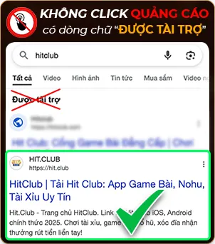 banner cảnh báo hitclub giả mạo
